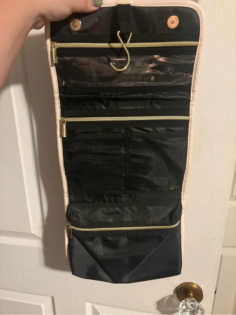 Nine West Peach Floral Hanging Jewelry Organizer